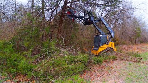 Clearing Old Fence Lines with Mini Excavator through THICK Brush